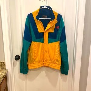 Guess X J Balvin Vibras collab color blocked wind breaker